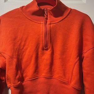 Offline by Aerie Half Zip Cropped Hoodie 🍊 
Women’s Size Medium